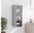 vidaXL Wandschrank mit Glastüren Betongrau 35x37x100cm (836486)