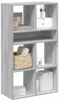 vidaXL B&uuml;cherregal Grau Sonoma 66x31x112 cm Holzwerkstoff