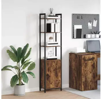 vidaXL B&uuml;cherregal Ger&auml;ucherte Eiche 40x24x161cm Holzwerkstoff (883852)