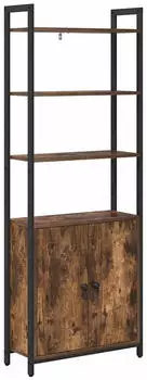 vidaXL B&uuml;cherregal Ger&auml;ucherte Eiche 60x24x161cm Holzwerkstoff (883858)