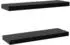 vidaXL Schwebende Wandregale 2 Stk. Schwarz 60x20x3,8cm (288201)