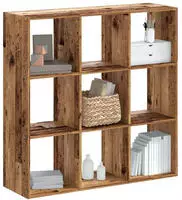 vidaXL B&uuml;cherregal Altholz-Optik 102x32x102 cm Holzwerkstoff