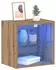 vidaXL Schweberegal mit LED-Licht 2 Stk. Artisan Eiche 40x28,5x40cm (863093)