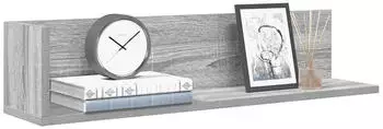 vidaXL Wandregal 2er-Set Grau Sonoma 75x16,5x16,5cm Holzwerkstoff (860036)