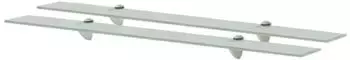 vidaXL Schweberegale 2 Stk. Glas 8mm 90x20cm (3051540)