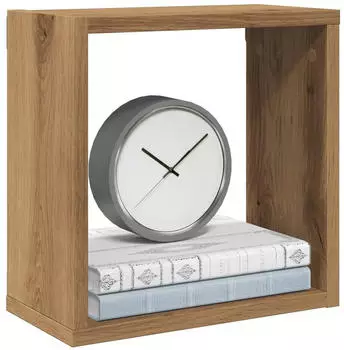 vidaXL W&uuml;rfel-Wandregale 4 Stk. Artisan-Eiche 30x15x30cm Holzwerkstoff (856580)