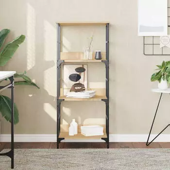 vidaXL B&uuml;cherregal Sonoma-Eiche 50x33x117,5cm Holzwerkstoff (835270)