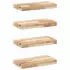vidaXL Schweberegale 4er-Set 60x20x4cm Massivholz Akazie unbehandelt (3279422)