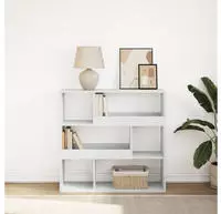 vidaXL B&uuml;cherregal/Raumteiler Wei&szlig; 100x33x94,5 cm