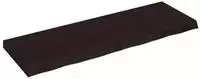 vidaXL Wandregal Dunkelbraun 120x40x(2-6)cm Massivholz Eiche Behandelt