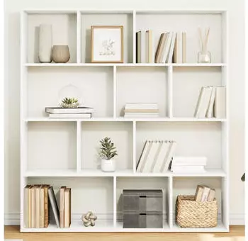vidaXL B&uuml;cherregal Wei&szlig; 132x29x141,5cm Holzwerkstoff (3310307)