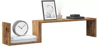 vidaXL Wandregale 2 Stk. Altholz-Optik 100x15x20 cm Holzwerkstoff