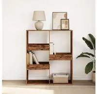 vidaXL B&uuml;cherregal/Raumteiler Altholz-Optik 100x33x115 cm