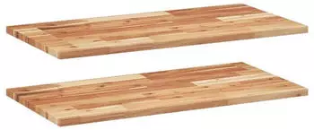 vidaXL Schweberegale 2 Stk. 80x40x2cm Massivholz Akazie &Ouml;lbehandelt (3279556)