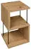 Mäusbacher Sticks Standregal 2 Ablagefächer 33x65cm Asteiche Dekor (Sticks-3-33_D1086)