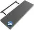 Casaria Schweberegale 2er-Set MDF Matt Grau 70cm 15kg (996357)