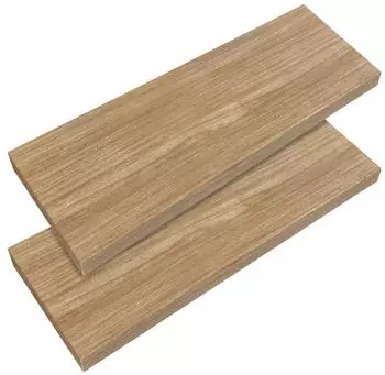 Casaria Schweberegale 2er-Set Holz Eiche 70cm 15kg Tragkraft