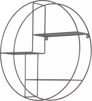 HOFMANN LIVING AND MORE Wandregal Metall grau 50x50x12cm (89229027-0)