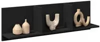 vidaXL Wandschrank 100x16,5x30 cm Schwarz Holzwerkstoff