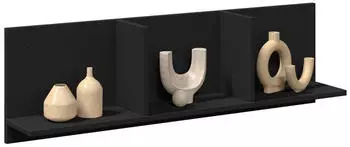 vidaXL H&auml;ngeschrank 100x16,5x30cm Schwarz Holzwerkstoff (854860)