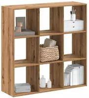 vidaXL B&uuml;cherregal Artisan-Eiche 102x32x102 cm Holzwerkstoff