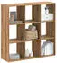 vidaXL Bücherregal Artisan-Eiche Holzwerkstoff 102x32x102cm