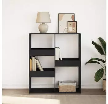 vidaXL B&uuml;cherregal/Raumteiler 100x33x115cm, Schwarz (854509)