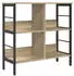 vidaXL Bücherregal Sonoma-Eiche 82x32x79cm Holzwerkstoff