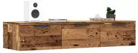 vidaXL Wandschrank Altholz-Optik 102x30x20 cm Holzwerkstoff
