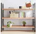 vidaXL Wandregal Massivholz Eiche 140x60x(2-4)cm Hellbraun (363706)