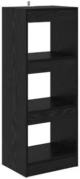 vidaXL B&uuml;cherregal Holzwerkstoff Schwarz 37x30x103cm (880455)