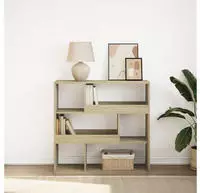 vidaXL B&uuml;cherregal/Raumteiler Sonoma-Eiche 100x33x94,5 cm