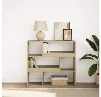 vidaXL B&uuml;cherregal/Raumteiler Sonoma-Eiche 100x33x94,5cm (146119)