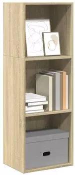 vidaXL B&uuml;cherregal Sonoma-Eiche 40x30x114cm Holzwerkstoff (857869)