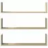 vidaXL Wandregale 3 Stk. Sonoma-Eiche 80x18x18cm Holzwerkstoff (853292)