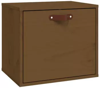 vidaXL Wandschrank Honigbraun 40x30x35cm Massivholz Kiefer