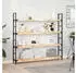 vidaXL Schweberegale 3er-Set 160x20x4cm Massivholz Akazie unbehandelt (3279441)