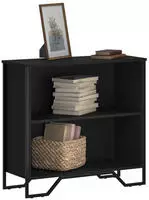 vidaXL B&uuml;cherregal Schwarz 80x31x74,5 cm Holzwerkstoff