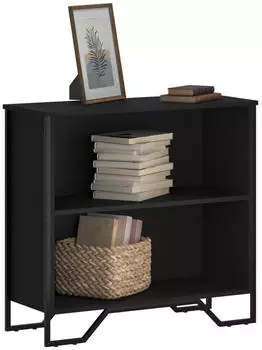 vidaXL B&uuml;cherregal Schwarz 80x31x74,5cm Holzwerkstoff (848619)
