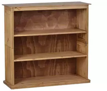 MiaM&ouml;bel Mexico B&uuml;cherregal Massivholz Pinie 100x95x35cm Landhausstil (10458)