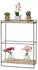 MCW Wandregal K77 Massivholz Metall Industrial 50x35x17cm, Natur (MCW-K77)