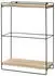 MCW Wandregal K77 Massivholz Metall Industrial 50x35x17cm, Natur (MCW-K77)