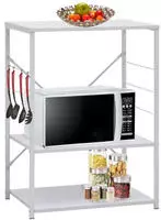 vidaXL Mikrowellenregal Wei&szlig; 60&times;39,6&times;79,5 cm Holzwerkstoff