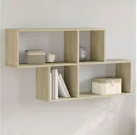 vidaXL Wandregal Sonoma-Eiche 100x20x53 cm Holzwerkstoff
