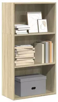 vidaXL B&uuml;cherregal Sonoma-Eiche 60x30x114cm Holzwerkstoff (2026)