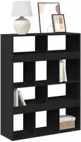 vidaXL B&uuml;cherregal Schwarz 100x33x125,5 cm Holzwerkstoff