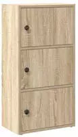 vidaXL B&uuml;cherregal Sonoma-Eiche 40x24x77 cm Holzwerkstoff
