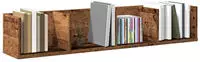 vidaXL CD-Wandregal Altholz-Optik 100x18x18 cm Holzwerkstoff