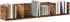 vidaXL CD-Wandregal Altholz-Optik 4 Fächer 100x18x18cm Holzwerkstoff (855950)