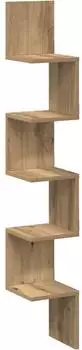 vidaXL Wand-Eckregal Artisan Eiche 20x20x127,5cm (856615)